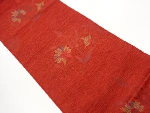 本場筑前博多草花模様織出し名古屋帯